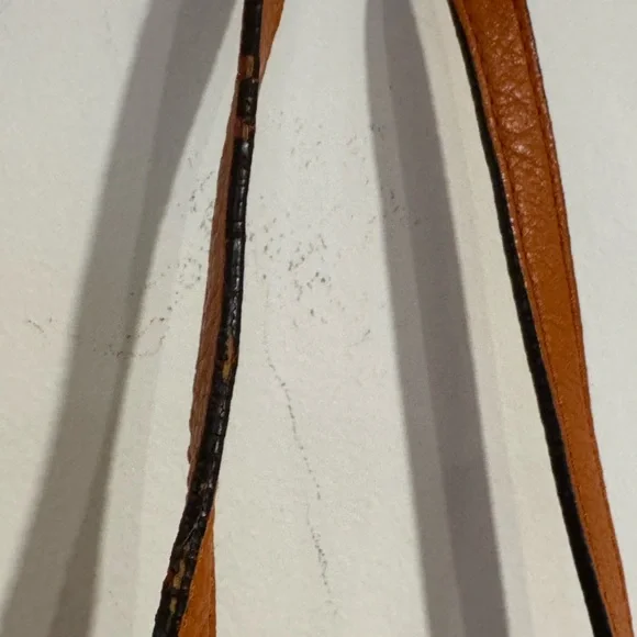 MICHAEL KORS Charlton Brown Leather Gold Push Lock Crossbody Shoulder Bag Purse - Picture 8 of 16